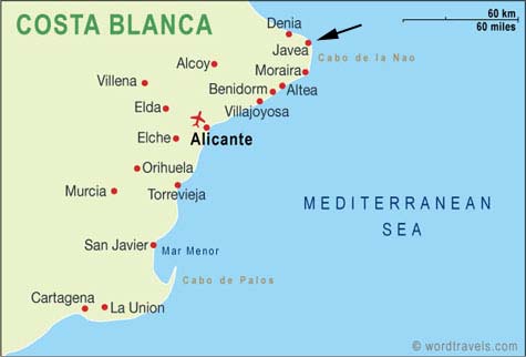 Spain map.