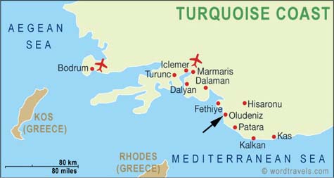 Turkey map.