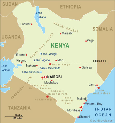 خرائط واعلام كينيا 2012 -Maps and flags of Kenya 2012