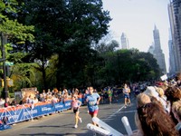 Runners draw near to the finish line