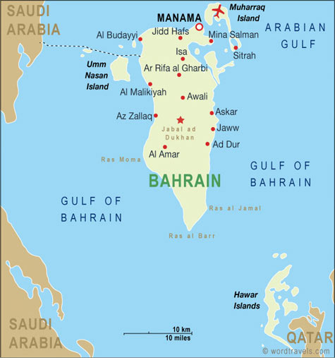 Map Bahrain