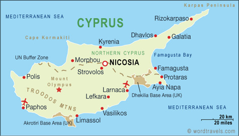 Cyprus Map, Cyprus Maps and