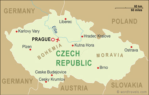 Czech Republic map.