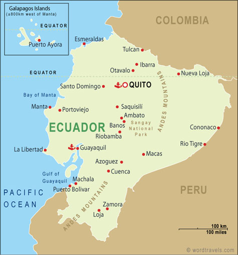 Ecuador Map, Ecuador Maps 