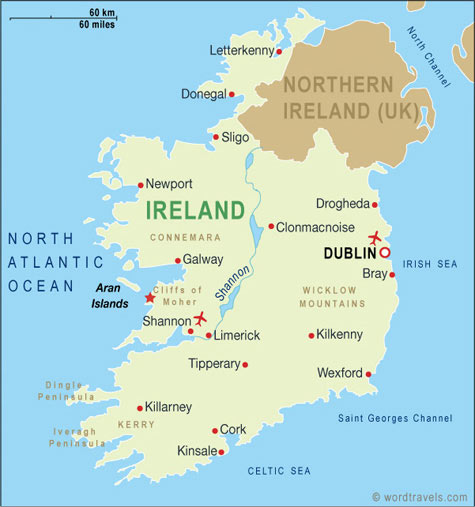  this page if you would like permission to use this map of Ireland 