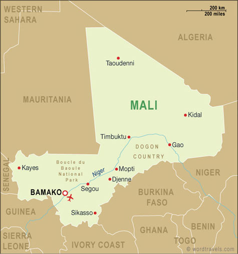 Mali On Map