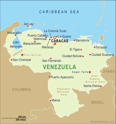 Venezuela Map, Venezuela Maps and Travel Guides