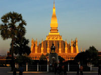 Royal Stupa at Sunset